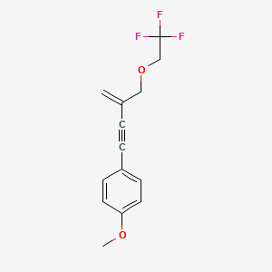 1-Methoxy-4-{3-[(2,2,2-trifluoroethoxy)methyl]but-3-en-1-yn-1-yl}benzene