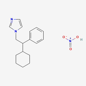 1-(2-Cyclohexyl-2-phenylethyl)imidazole;nitric acid