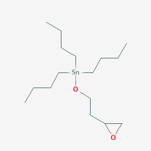 molecular formula C16H34O2Sn B14595607 Tributyl[2-(oxiran-2-YL)ethoxy]stannane CAS No. 61266-51-1