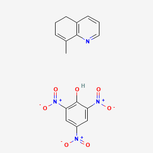 2,4,6-Trinitrophenol--8-methyl-5,6-dihydroquinoline (1/1)