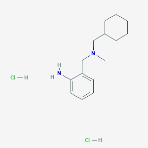 molecular formula C15H26Cl2N2 B1459566 2-{[(Cyclohexylmethyl)(methyl)amino]methyl}aniline dihydrochloride CAS No. 1803609-95-1