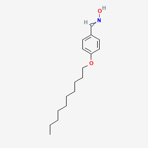 molecular formula C17H27NO2 B14595663 N-{[4-(Decyloxy)phenyl]methylidene}hydroxylamine CAS No. 61096-91-1