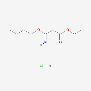 Ethyl 3-butoxy-3-iminopropanoate;hydrochloride