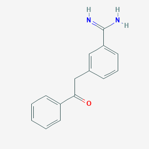 3-(2-Oxo-2-phenylethyl)benzene-1-carboximidamide