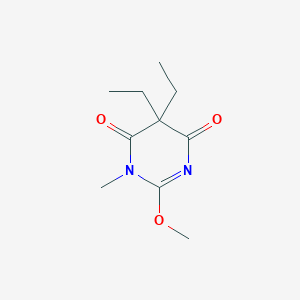 molecular formula C10H16N2O3 B14595676 5,5-Diethyl-2-methoxy-1-methylpyrimidine-4,6(1H,5H)-dione CAS No. 60470-89-5