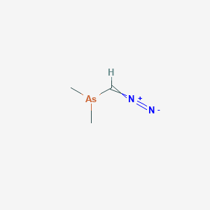 molecular formula C3H7AsN2 B14595720 (Diazomethyl)(dimethyl)arsane CAS No. 59871-26-0