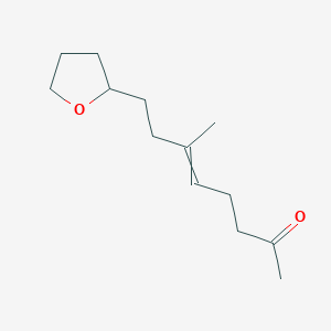 molecular formula C13H22O2 B14595728 6-Methyl-8-(oxolan-2-YL)oct-5-EN-2-one CAS No. 60432-82-8