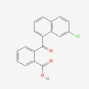 molecular formula C18H11ClO3 B14595732 2-(7-Chloronaphthalene-1-carbonyl)benzoic acid CAS No. 60786-52-9