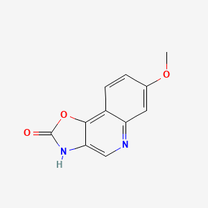 7-Methoxy[1,3]oxazolo[4,5-c]quinolin-2(3H)-one