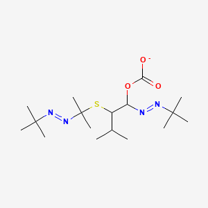 1-[(E)-tert-Butyldiazenyl]-2-({2-[(E)-tert-butyldiazenyl]propan-2-yl}sulfanyl)-3-methylbutyl carbonate