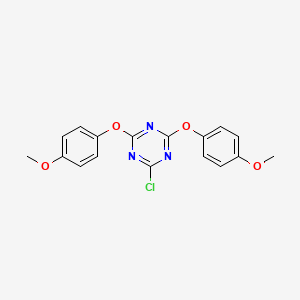 2-Chloro-4,6-bis(4-methoxyphenoxy)-1,3,5-triazine