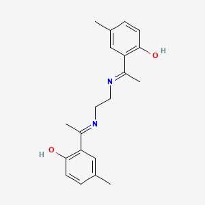 6,6'-[Ethane-1,2-diylbis(azanediyleth-1-yl-1-ylidene)]bis(4-methylcyclohexa-2,4-dien-1-one)