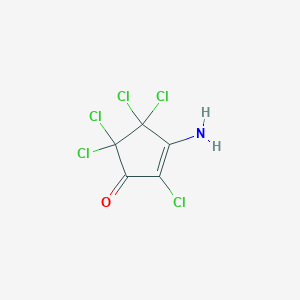 3-Amino-2,4,4,5,5-pentachlorocyclopent-2-en-1-one