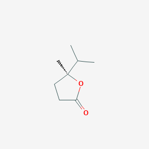 molecular formula C8H14O2 B14595791 2(3H)-Furanone, dihydro-5-methyl-5-(1-methylethyl)-, (S)- CAS No. 60646-31-3