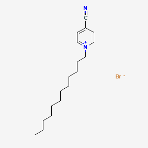 4-Cyano-1-dodecylpyridin-1-ium bromide