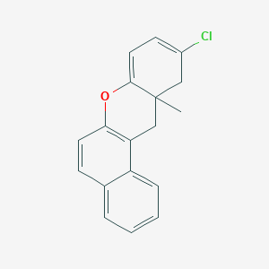 molecular formula C18H15ClO B14595835 10-Chloro-11a-methyl-11a,12-dihydro-11H-benzo[a]xanthene CAS No. 61075-31-8