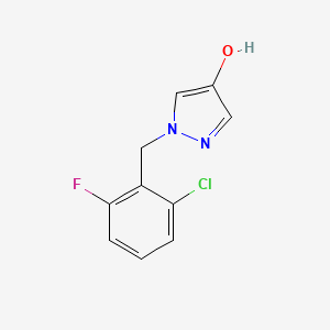 molecular formula C10H8ClFN2O B1459584 1-(2-Chloro-6-fluorobenzyl)-1H-pyrazol-4-ol CAS No. 1594124-36-3