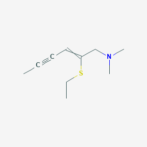 2-(Ethylsulfanyl)-N,N-dimethylhex-2-en-4-yn-1-amine