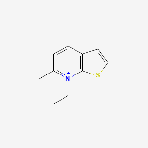 Thieno[2,3-b]pyridinium, 7-ethyl-6-methyl-