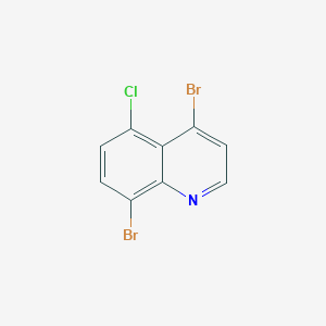 molecular formula C9H4Br2ClN B1459590 4,8-二溴-5-氯喹啉 CAS No. 1592313-49-9