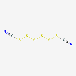 molecular formula C2N2S6 B14595901 Hexasulfane-1,6-dicarbonitrile CAS No. 60583-09-7