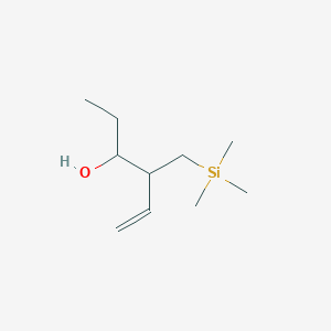 molecular formula C10H22OSi B14595906 4-[(Trimethylsilyl)methyl]hex-5-en-3-ol CAS No. 61077-66-5