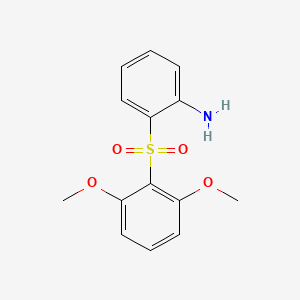 2-(2,6-Dimethoxybenzene-1-sulfonyl)aniline