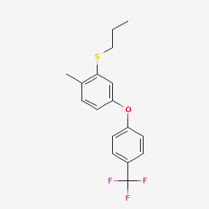 1-Methyl-2-(propylsulfanyl)-4-[4-(trifluoromethyl)phenoxy]benzene