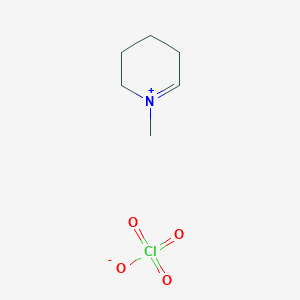 molecular formula C6H12ClNO4 B14595921 1-Methyl-2,3,4,5-tetrahydropyridin-1-ium perchlorate CAS No. 61212-36-0