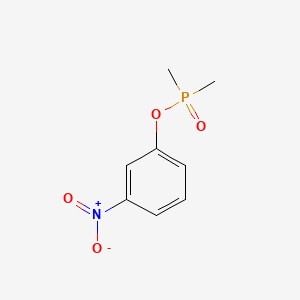 molecular formula C8H10NO4P B14595928 Phosphinic acid, dimethyl-, 3-nitrophenyl ester CAS No. 59581-57-6