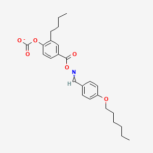 2-Butyl-4-{[({[4-(hexyloxy)phenyl]methylidene}amino)oxy]carbonyl}phenyl carbonate