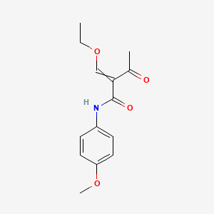 2-(Ethoxymethylidene)-N-(4-methoxyphenyl)-3-oxobutanamide