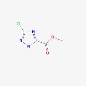 molecular formula C5H6ClN3O2 B1459595 3-氯-1-甲基-1H-1,2,4-三唑-5-甲酸甲酯 CAS No. 1823940-71-1