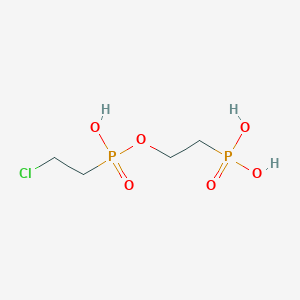 molecular formula C4H11ClO6P2 B1459596 2-(2-Chloroethyl(hydroxy)phosphoryl)oxyethylphosphonic acid CAS No. 1263034-17-8