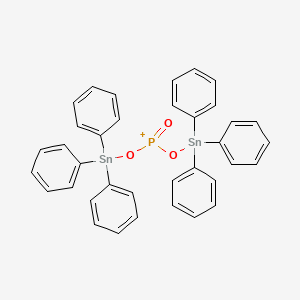 3-Oxo-1,1,1,5,5,5-hexaphenyl-2,4-dioxa-3-phosphonia-1,5-distannapentane