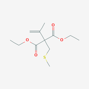 molecular formula C12H20O4S B14595971 Diethyl [(methylsulfanyl)methyl](prop-1-en-2-yl)propanedioate CAS No. 60153-24-4