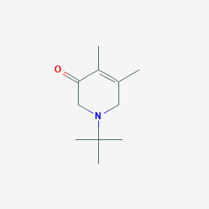 molecular formula C11H19NO B14595974 3(2H)-Pyridinone, 1-(1,1-dimethylethyl)-1,6-dihydro-4,5-dimethyl- CAS No. 59603-46-2