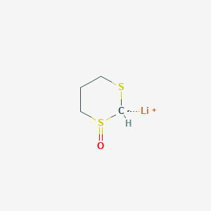 molecular formula C4H7LiOS2 B14595986 Lithium 1-oxo-1lambda~4~,3-dithian-2-ide CAS No. 60349-88-4