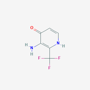 molecular formula C6H5F3N2O B1459599 3-Amino-4-hydroxy-2-(trifluoromethyl)pyridine CAS No. 1227581-79-4