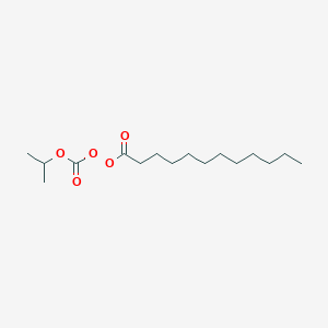 molecular formula C16H30O5 B14595997 1-Oxo-1-({[(propan-2-yl)oxy]carbonyl}peroxy)dodecane CAS No. 61613-34-1