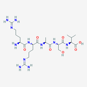 N~5~-(Diaminomethylidene)-L-ornithyl-N~5~-(diaminomethylidene)-L-ornithyl-L-alanyl-L-seryl-L-valine