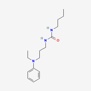 N-Butyl-N'-{3-[ethyl(phenyl)amino]propyl}urea