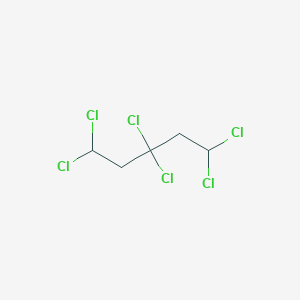 molecular formula C5H6Cl6 B14596085 1,1,3,3,5,5-Hexachloropentane CAS No. 60027-77-2