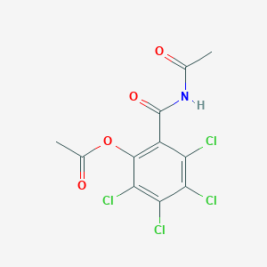 molecular formula C11H7Cl4NO4 B14596096 2-(Acetylcarbamoyl)-3,4,5,6-tetrachlorophenyl acetate CAS No. 60099-07-2