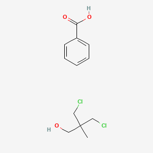 molecular formula C12H16Cl2O3 B14596099 Benzoic acid;3-chloro-2-(chloromethyl)-2-methylpropan-1-ol CAS No. 61018-11-9