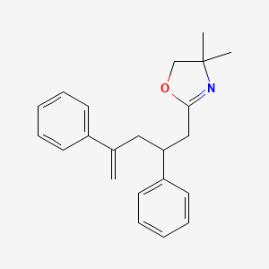 molecular formula C22H25NO B14596124 2-(2,4-Diphenylpent-4-en-1-yl)-4,4-dimethyl-4,5-dihydro-1,3-oxazole CAS No. 61025-24-9