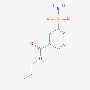 molecular formula C10H13NO4S B14596126 Propyl 3-sulfamoylbenzoate CAS No. 59777-69-4