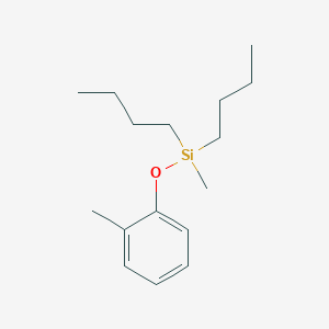 molecular formula C16H28OSi B14596131 Dibutyl(methyl)(2-methylphenoxy)silane CAS No. 59280-17-0