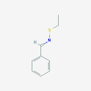 molecular formula C9H11NS B14596136 Benzaldehyde S-ethylthioxime CAS No. 61076-37-7