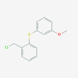 1-(Chloromethyl)-2-[(3-methoxyphenyl)sulfanyl]benzene